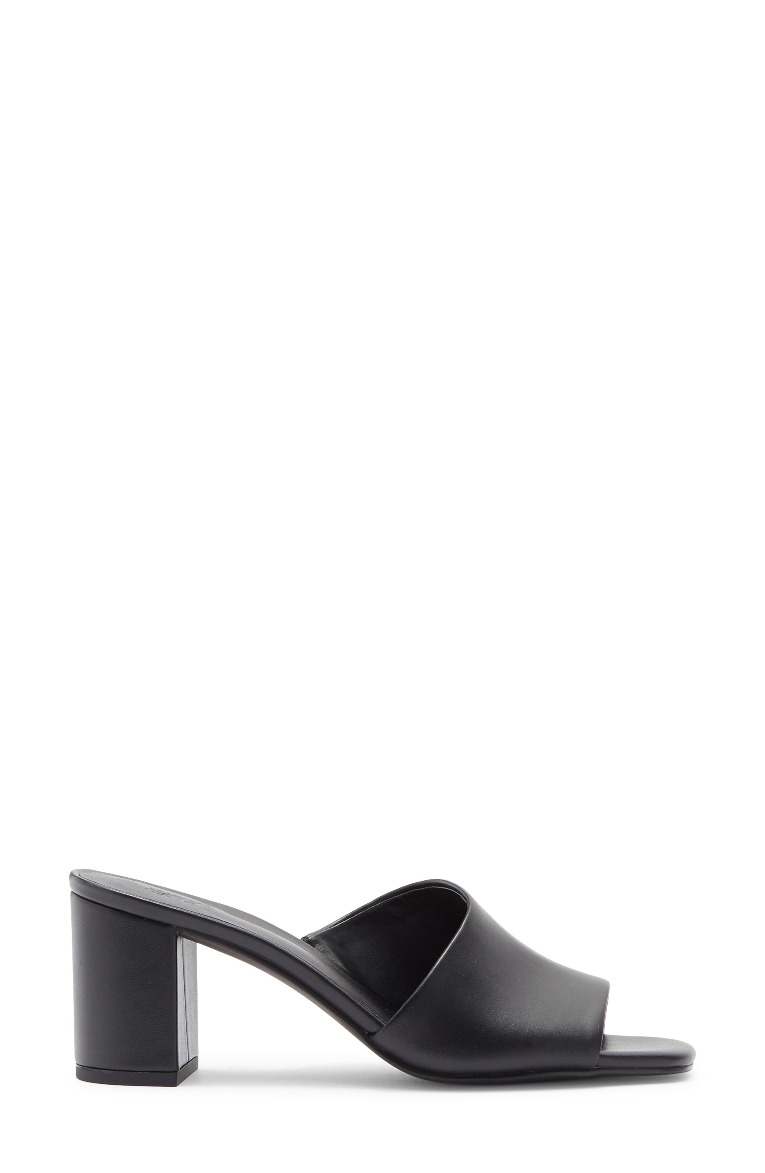NORDSTROM RACK Luella Block Heel Slide Sandal, Alternate, color, Black