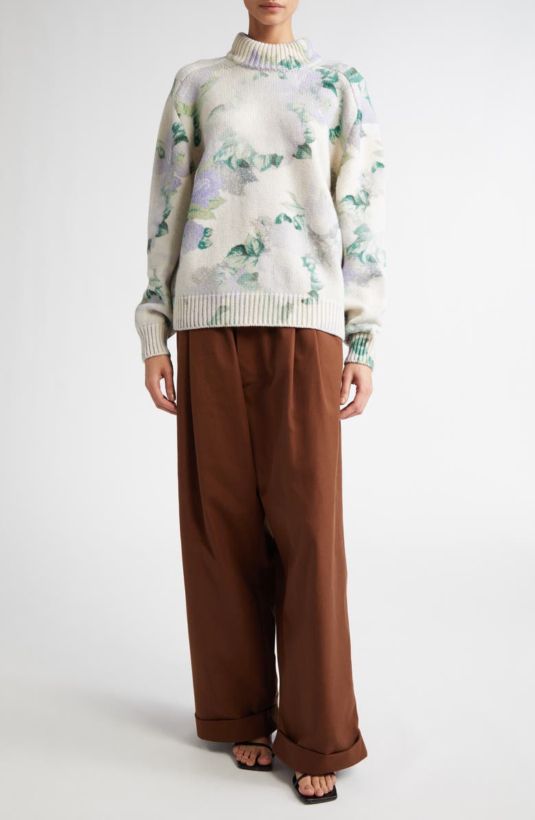 Meryll Rogge Floral Wool Sweater, Alternate, color, 