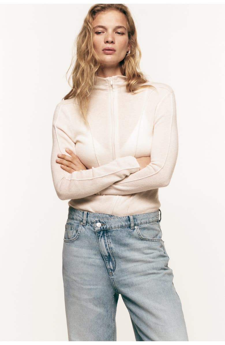 H&M Straight Leg High Waist Jeans, Alternate, color, 