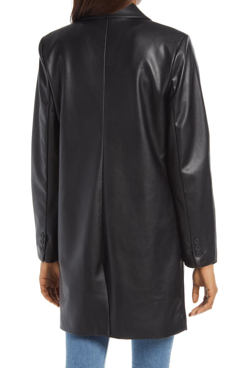 BB Dakota by Steve Madden BB Dakota Model Behavior Faux Leather Coat, Alternate, color, 