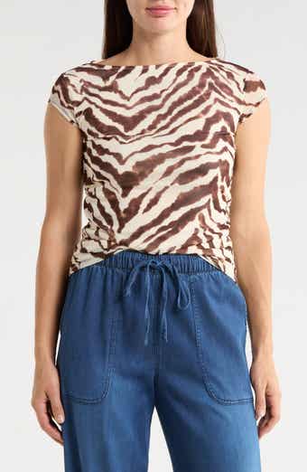 Sanctuary Meet You There Cap Sleeve Mesh Top