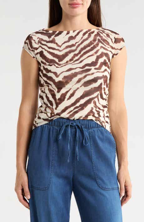 Sanctuary Meet You There Cap Sleeve Mesh Top