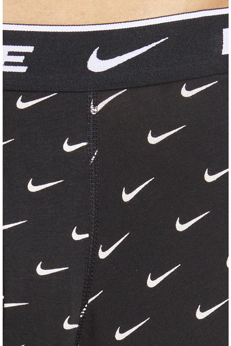 Dri-FIT Essential Assorted 3-Pack Stretch Cotton Boxer Briefs, Alternate, color, SWOOSH PRINT