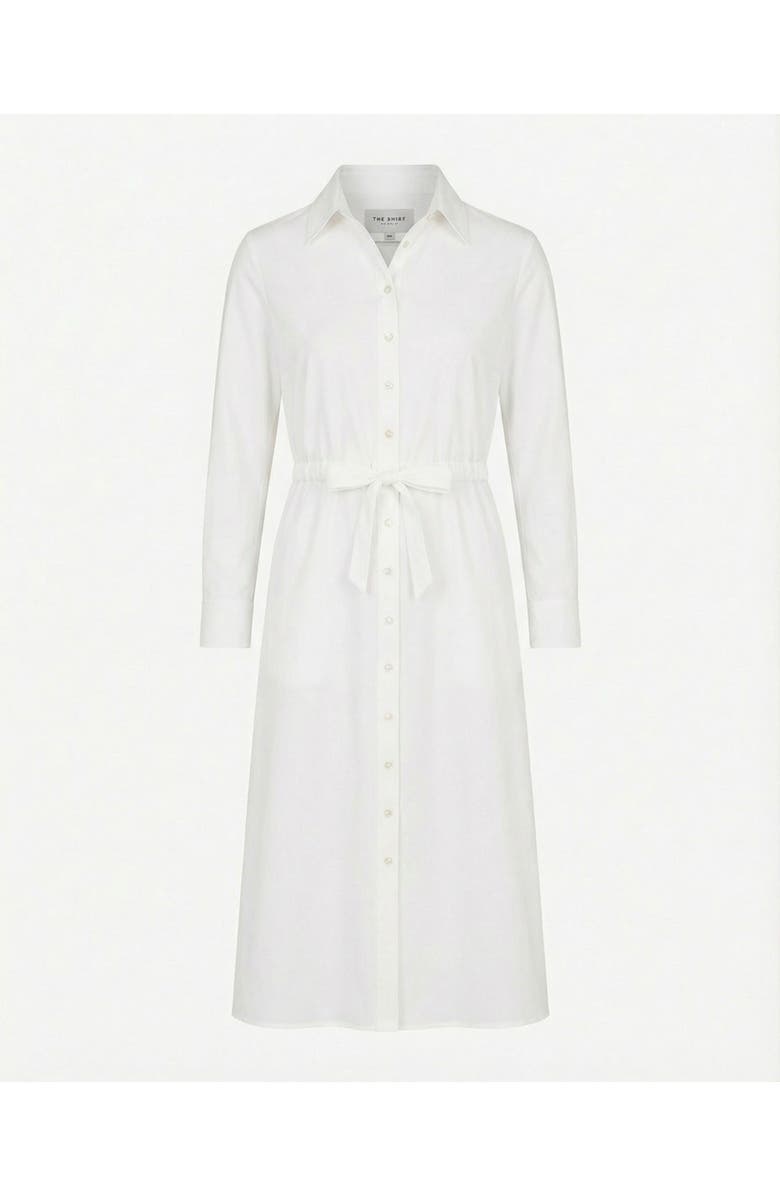 The Shirt by Rochelle Behrens The Long Sleeve Midi Dress, Main, color, White