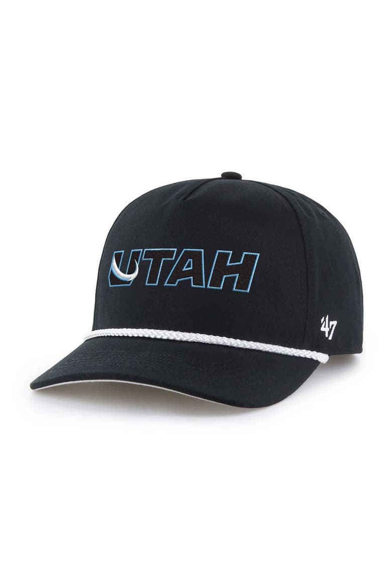 Men's '47  Black Utah Mammoth Rope Hitch Adjustable Hat, Main, color, Black