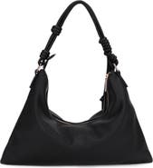 Mali + Lili Medium Iris Knotted Vegan Leather Shoulder Bag