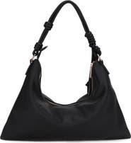 Mali + Lili Medium Iris Knotted Vegan Leather Shoulder Bag