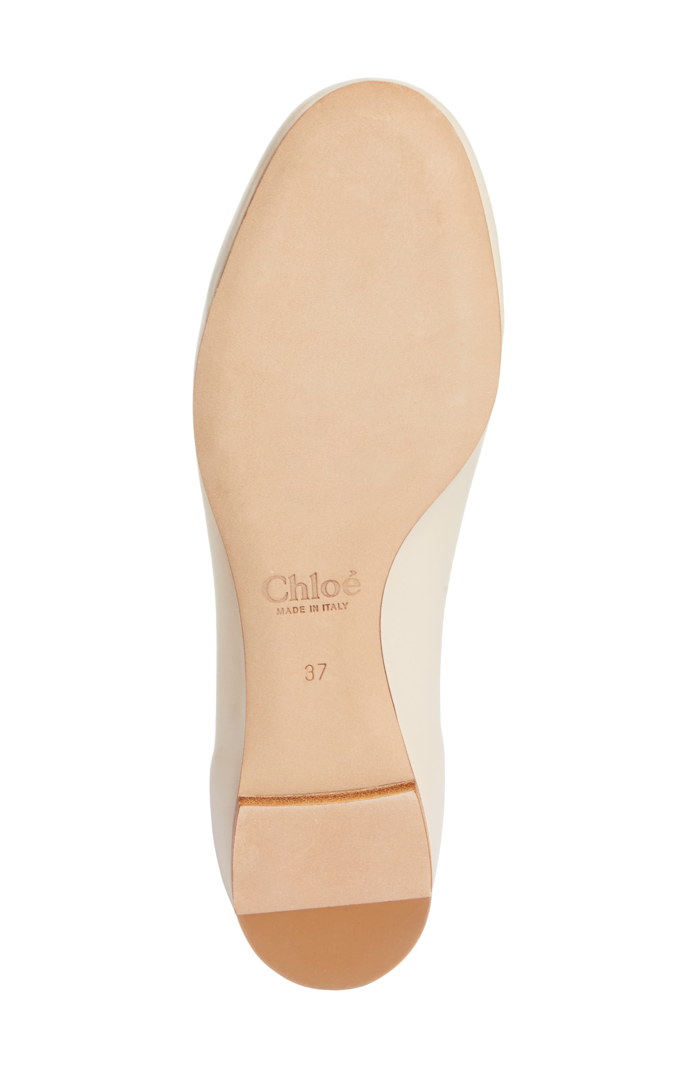 Chloé Lauren Scalloped Ballet Flat, Alternate, color, 