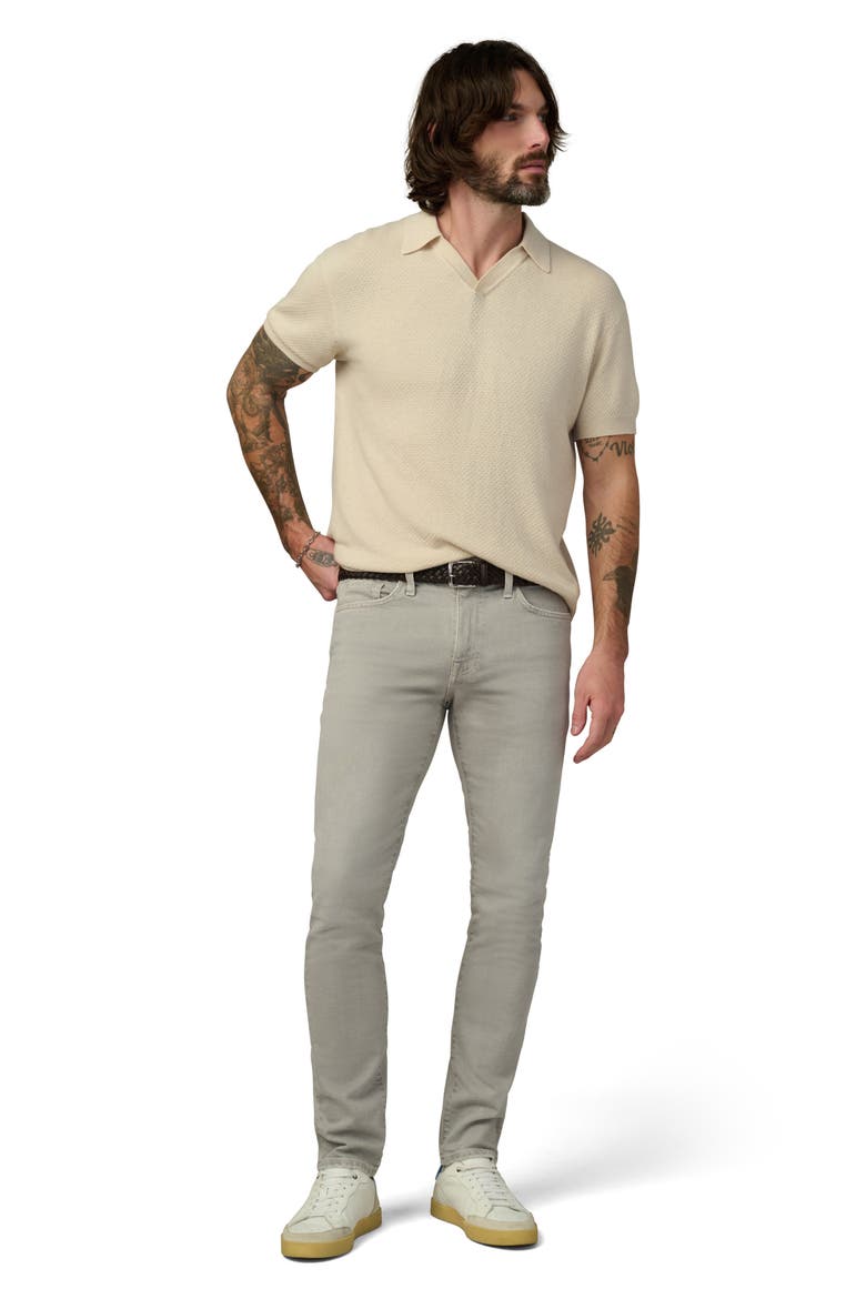 The Asher Slim Fit Twill Pants, Alternate, color, GHOST GRAY