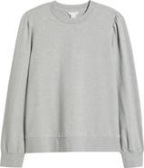 Caslon® Puff Shoulder Sweatshirt