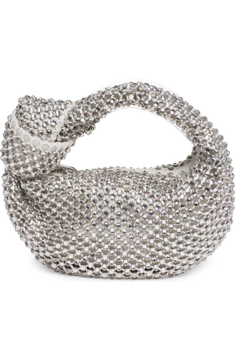 Bottega Veneta Mini Jodie Crystal Mesh Hobo, Main, color,