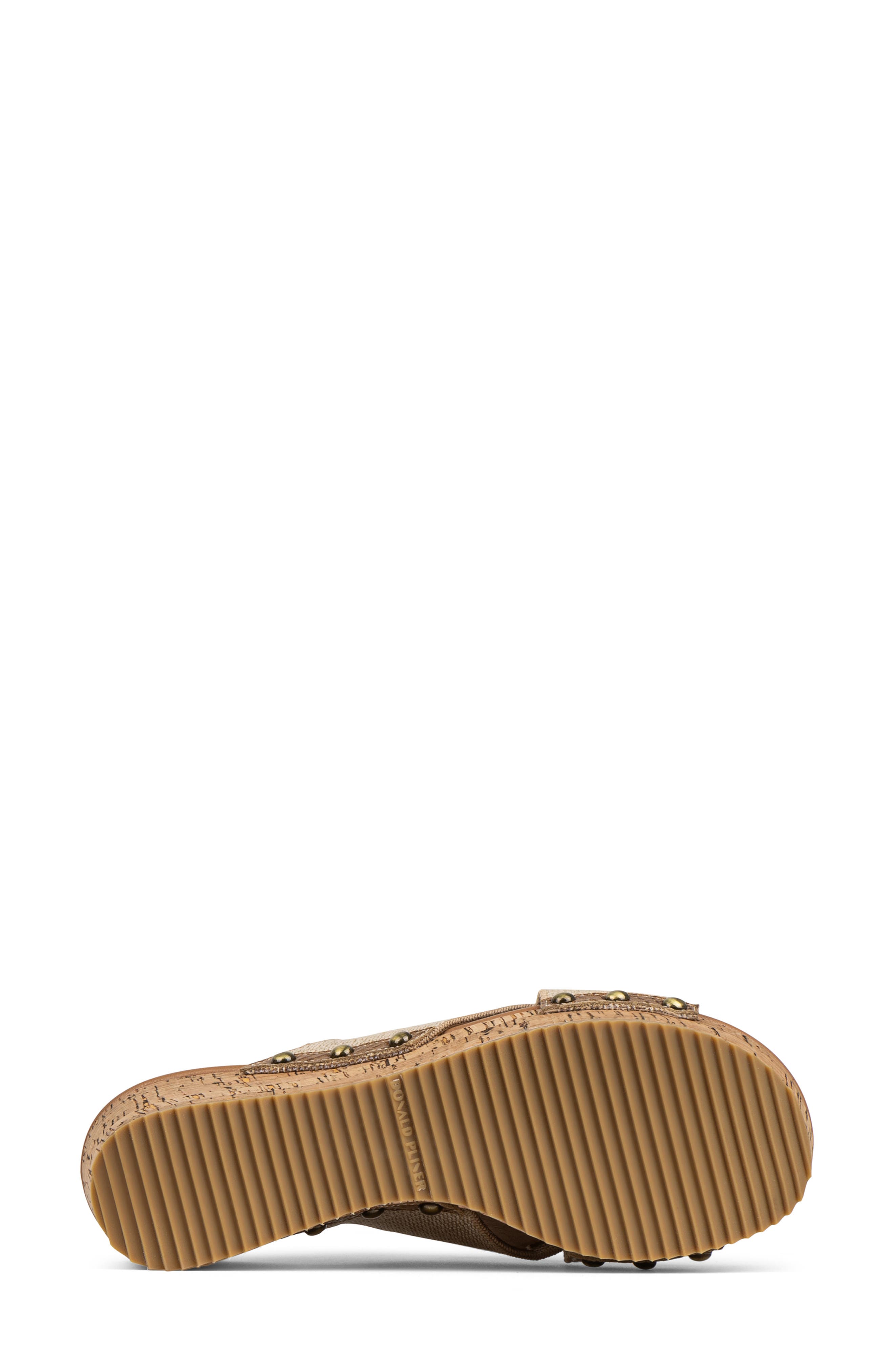 Donald Pliner Summer Platform Wedge Sandal, Alternate, color, Tobacco