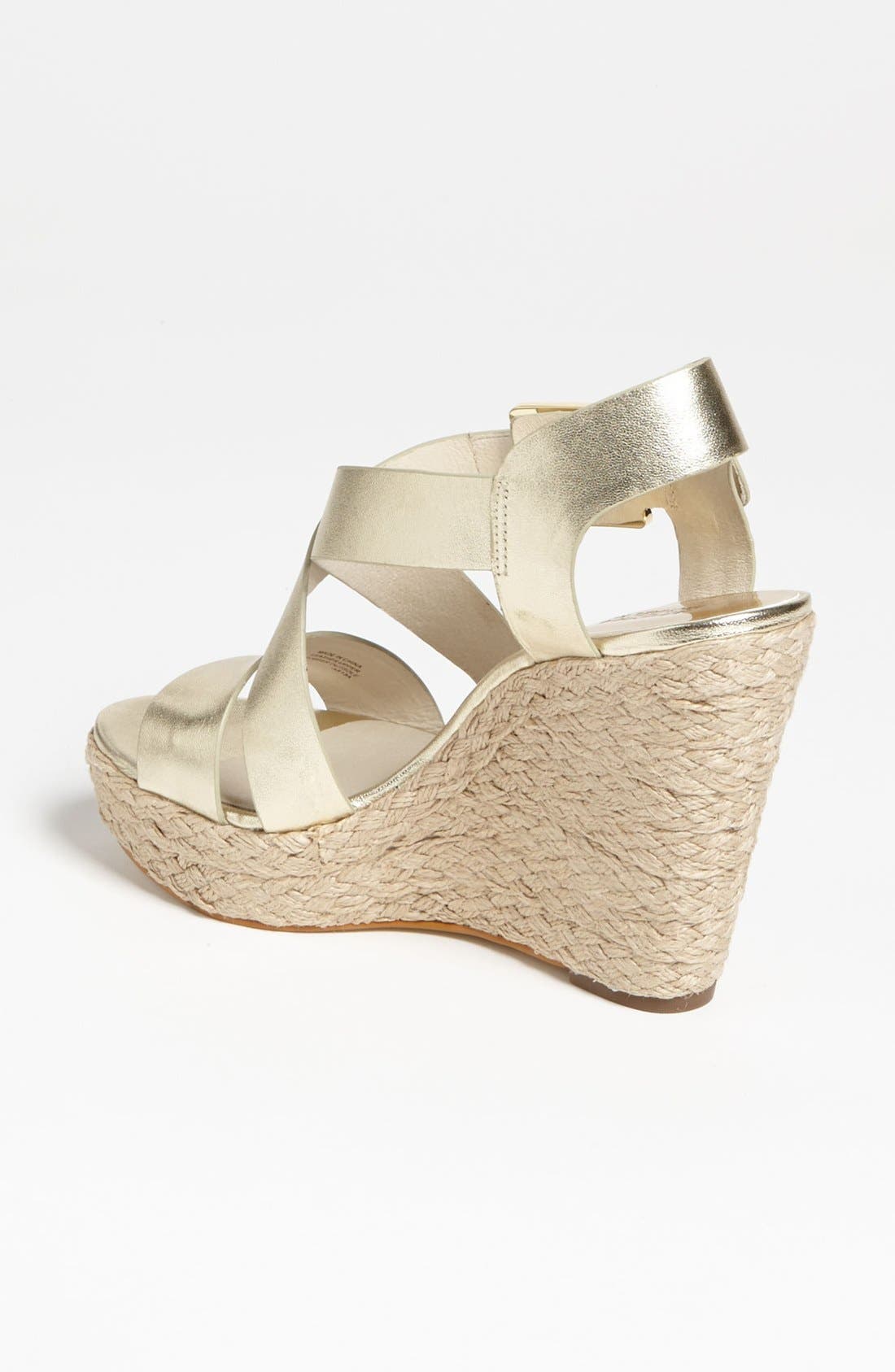 'Giovanna' Wedge Sandal, Alternate, color, PALE GOLD