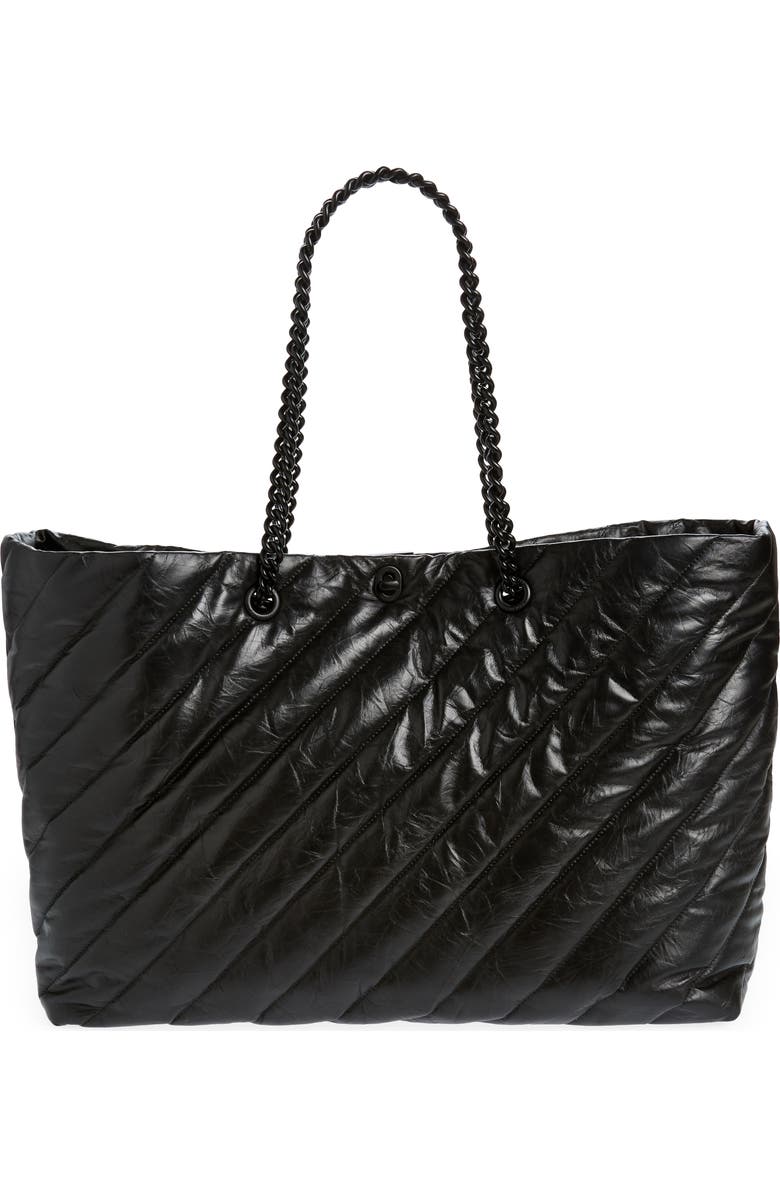 Balenciaga Large Crush Quilted Calfskin Tote, Alternate, color,