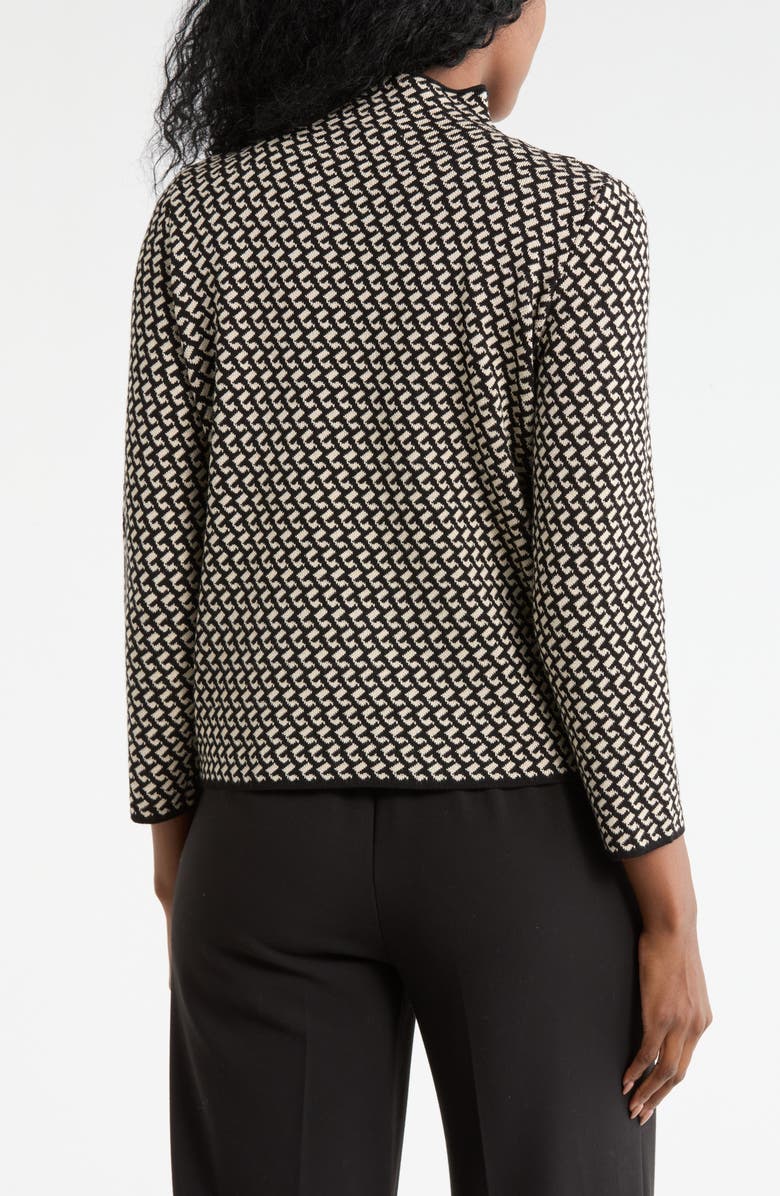 MAX STUDIO Mock Neck Sweater, Alternate, color, Black/Bone Hook