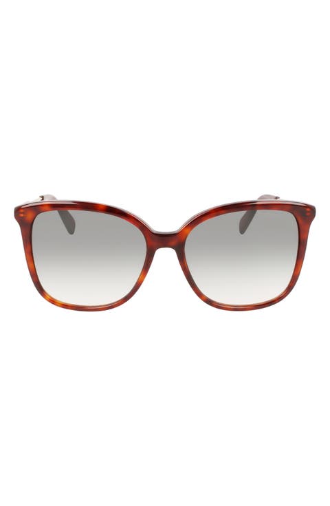 57mm Monogram Square Sunglasses