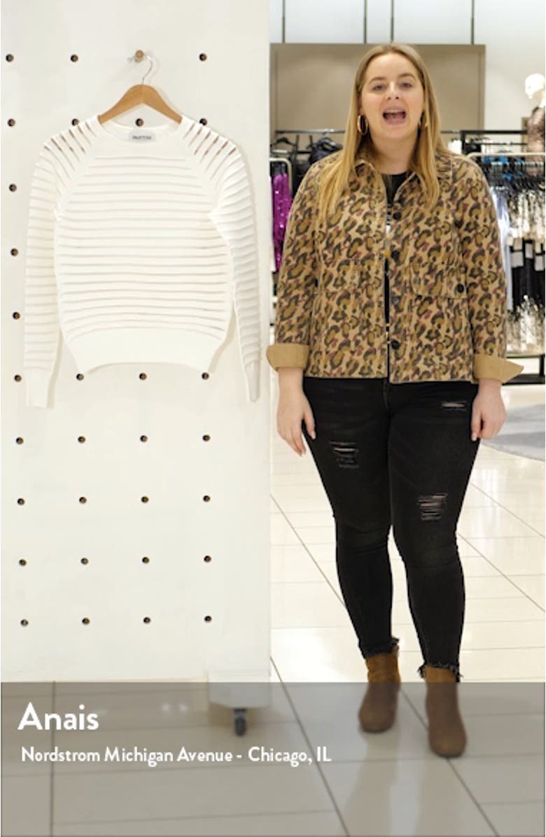 Margot Sheer Stripe Sweater, sales video thumbnail