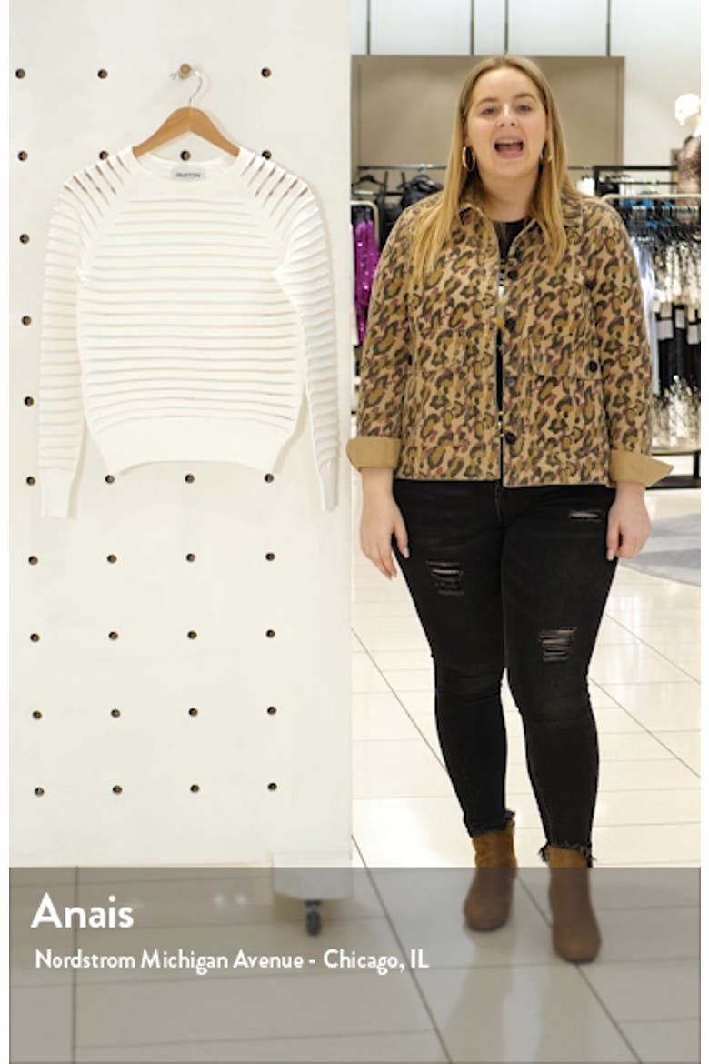 Margot Sheer Stripe Sweater video