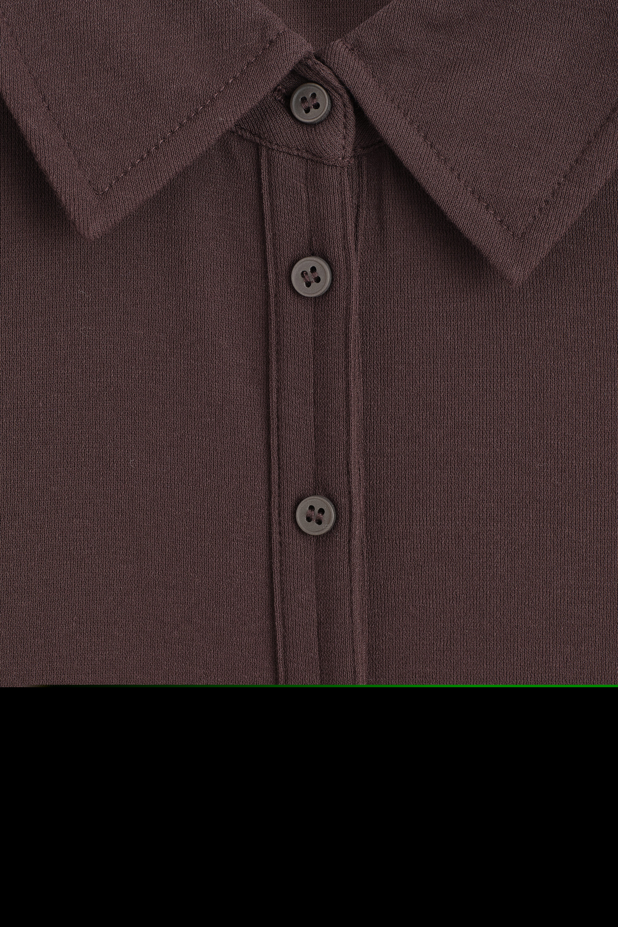 Sculpted Cotton-Jersey Shirt, Alternate, color, BURGUNDY