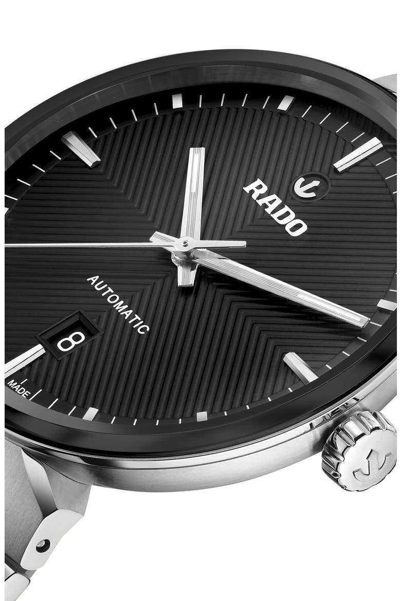 Florence Automatic Bracelet Watch, 39mm, Alternate, color, BLACK