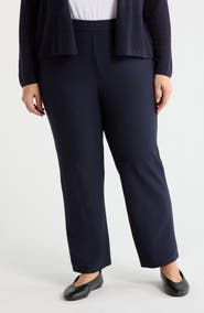 Eileen Fisher Stretch Crepe Kick Flare Ankle Pants