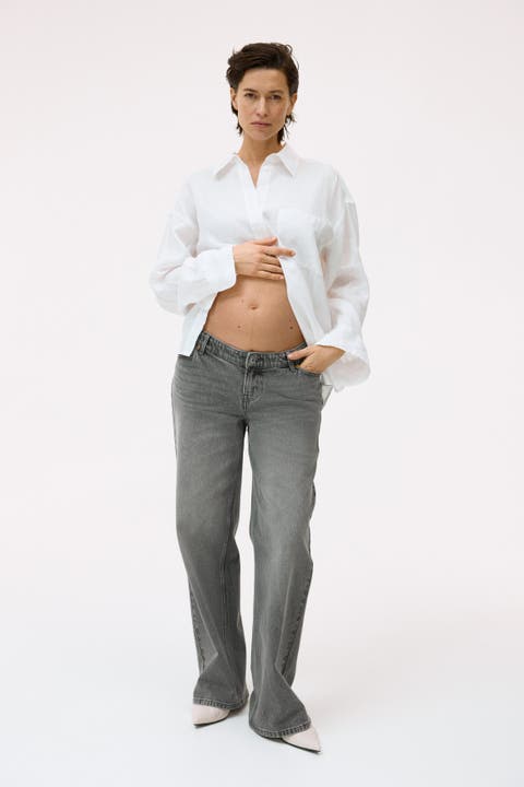 Mama wide low jeans