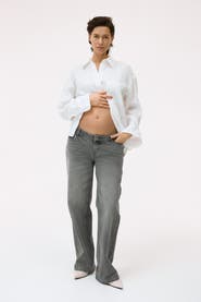 H&M Mama wide low jeans