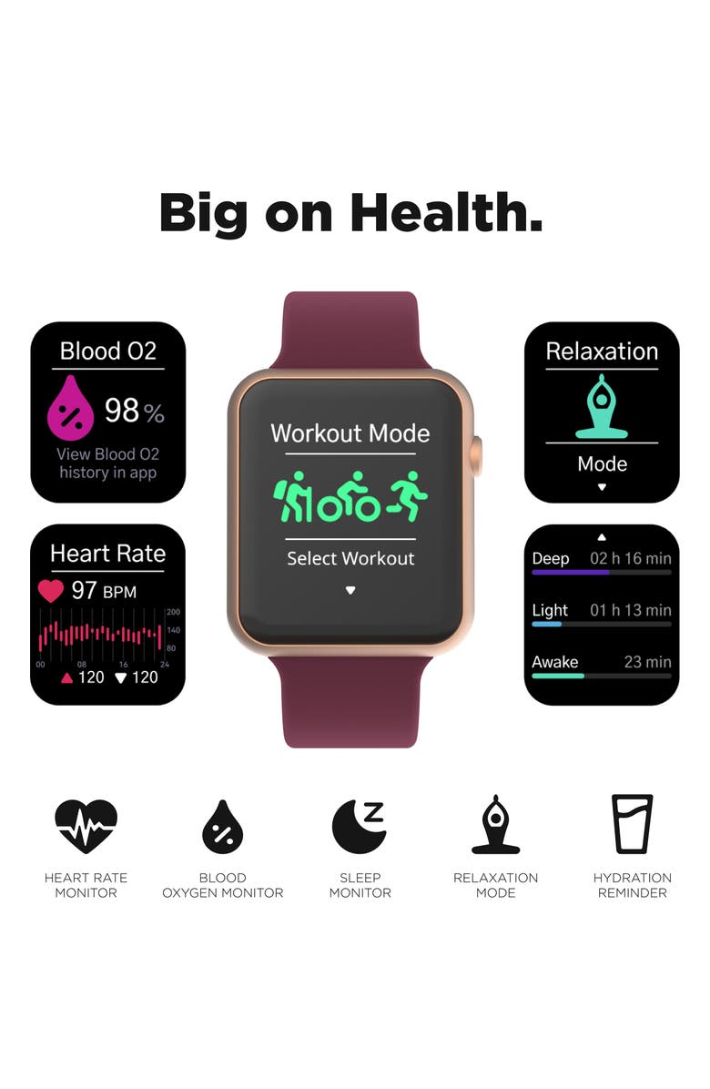 I TOUCH iTouch Air 4 Jillian Michaels Edition Smartwatch, 45mm x 22mm, Alternate, color, 