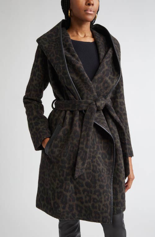 Ramy Brook Joan Animal Print Coat In Black