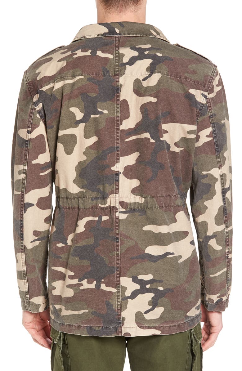 FRAME Denim Regular Fit Camo Field Jacket, Alternate, color,