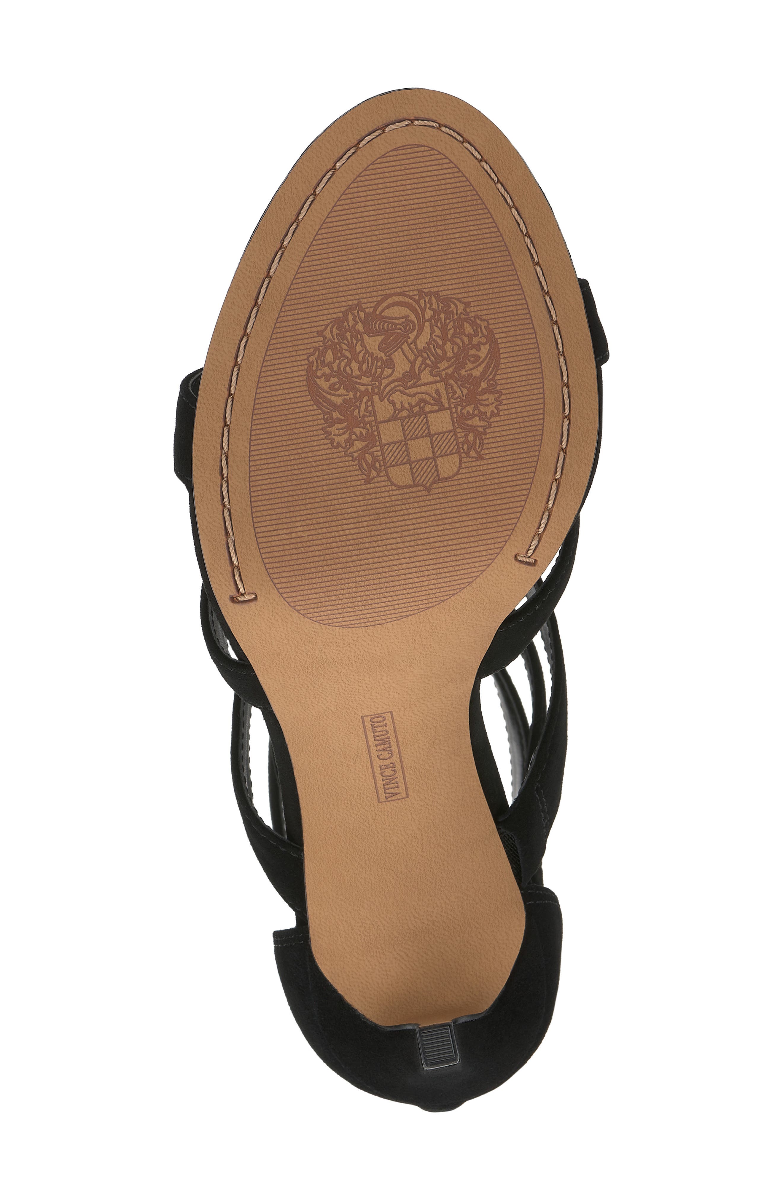 Vince Camuto Azelie Cage Sandal, Alternate, color, Black