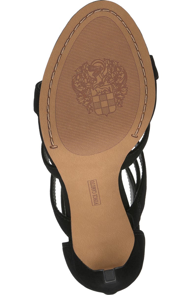 Vince Camuto Azelie Cage Sandal, Alternate, color, Black