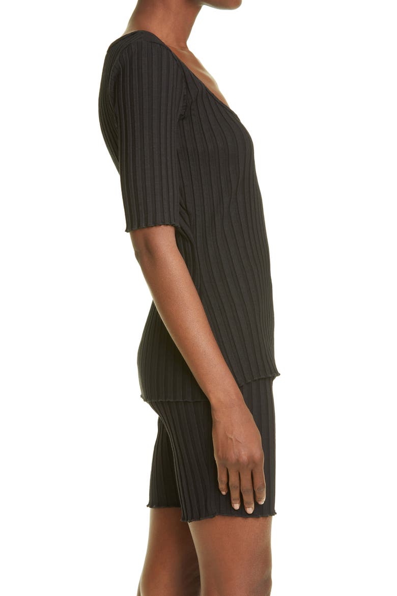 RIB by Simon Miller Vista Rib Top, Alternate, color, BLACK