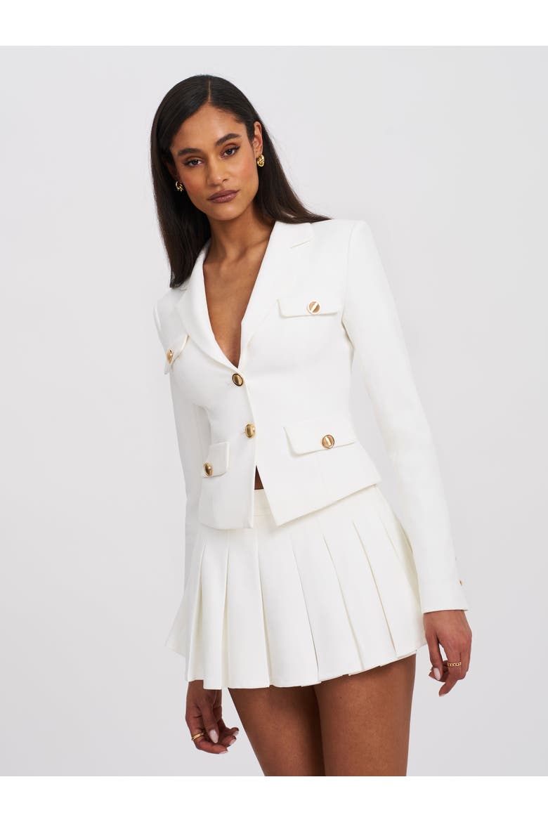 Oaklyyn Pleated Mini Skort, Alternate, color, White