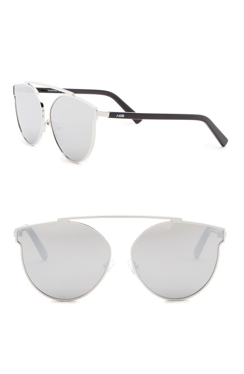 AQS Ivy 62mm Aviator Sunglasses, Main, color, 