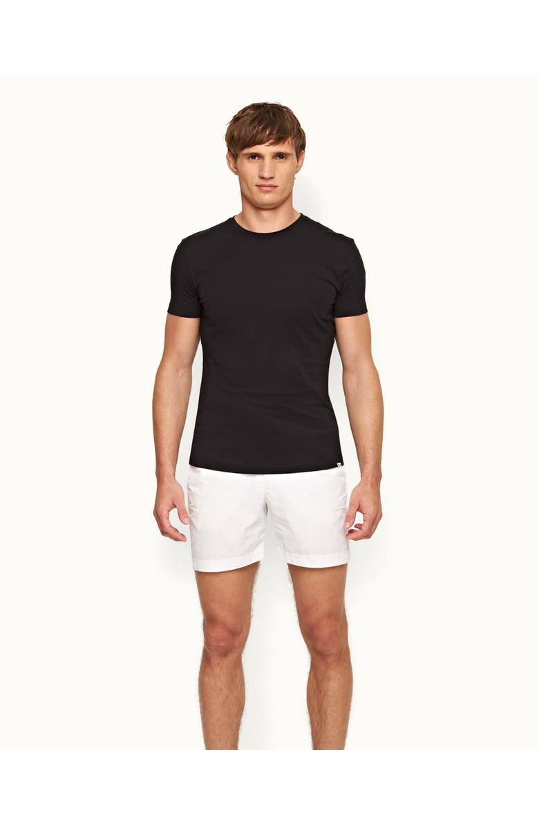 Orlebar Brown Ob T Tailored Fit Crew Neck T-Shirt, Main, color, Black