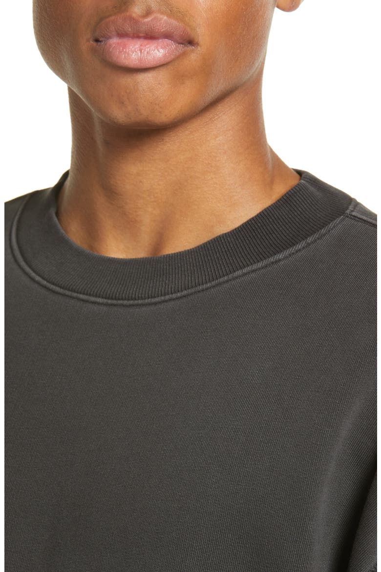 Core Oversize Crewneck Sweatshirt, Alternate, color, VINTAGE BLACK