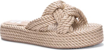 Knotty Rope Platform Sandal
