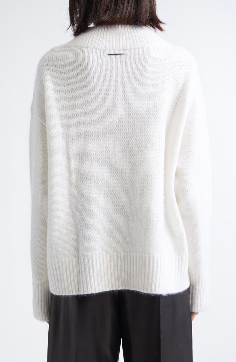 GRACE LING Claws Cashmere & Cotton Sweater, Alternate, color, Ivory