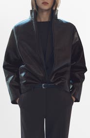 MANGO Mela Faux Leather Jacket