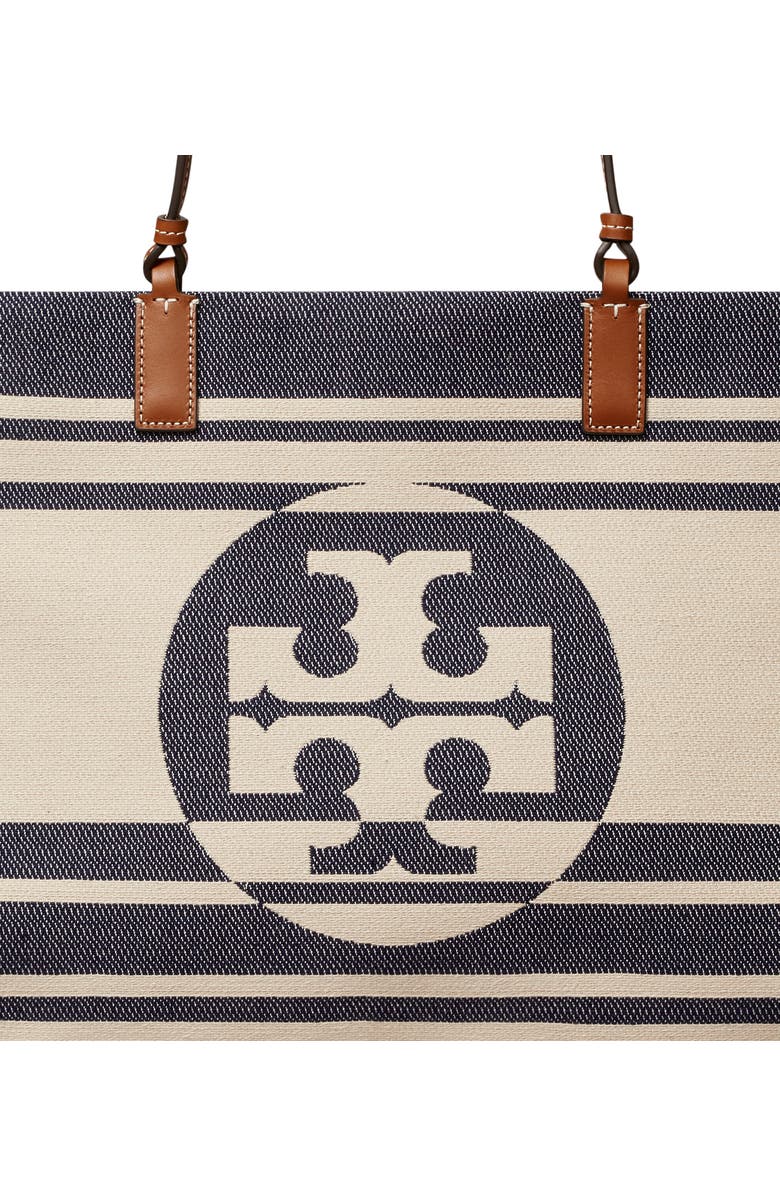Tory Burch Ella Jacquard Stripe Tote, Alternate, color,
