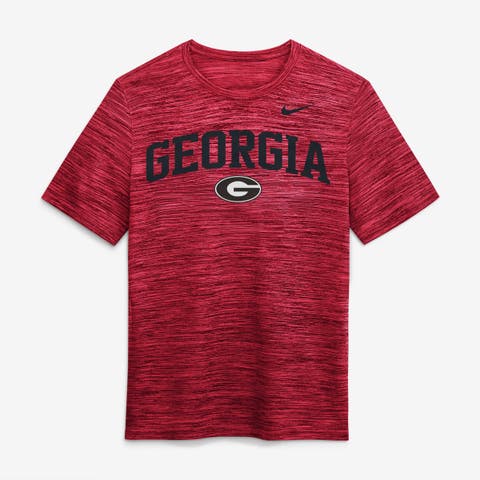 Men's Nike Red Georgia Bulldogs Primetime Arch Logo Velocity Dri-FIT T-Shirt