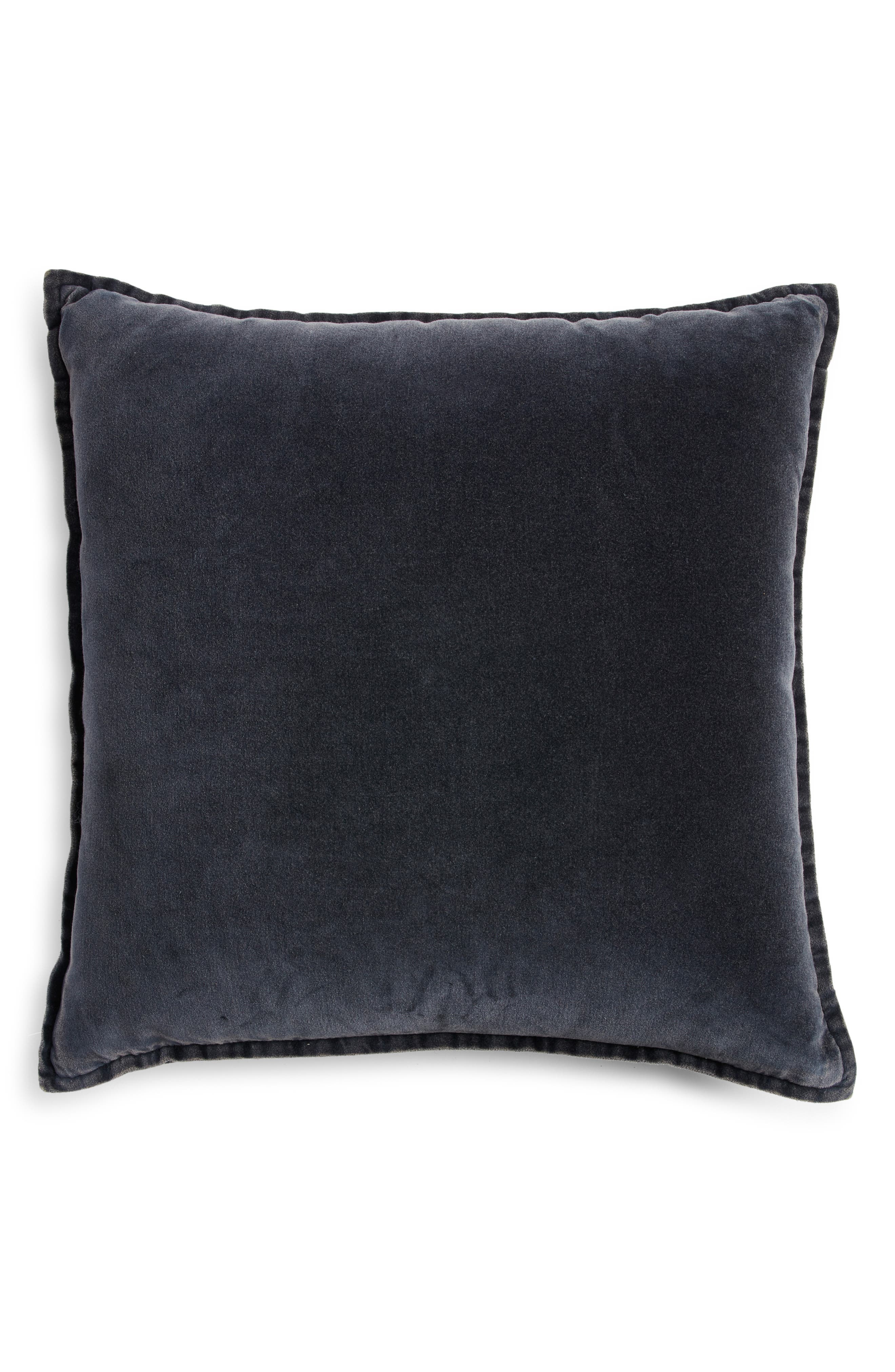 Nordstrom Velveteen Accent Pillow - Blue Vintage