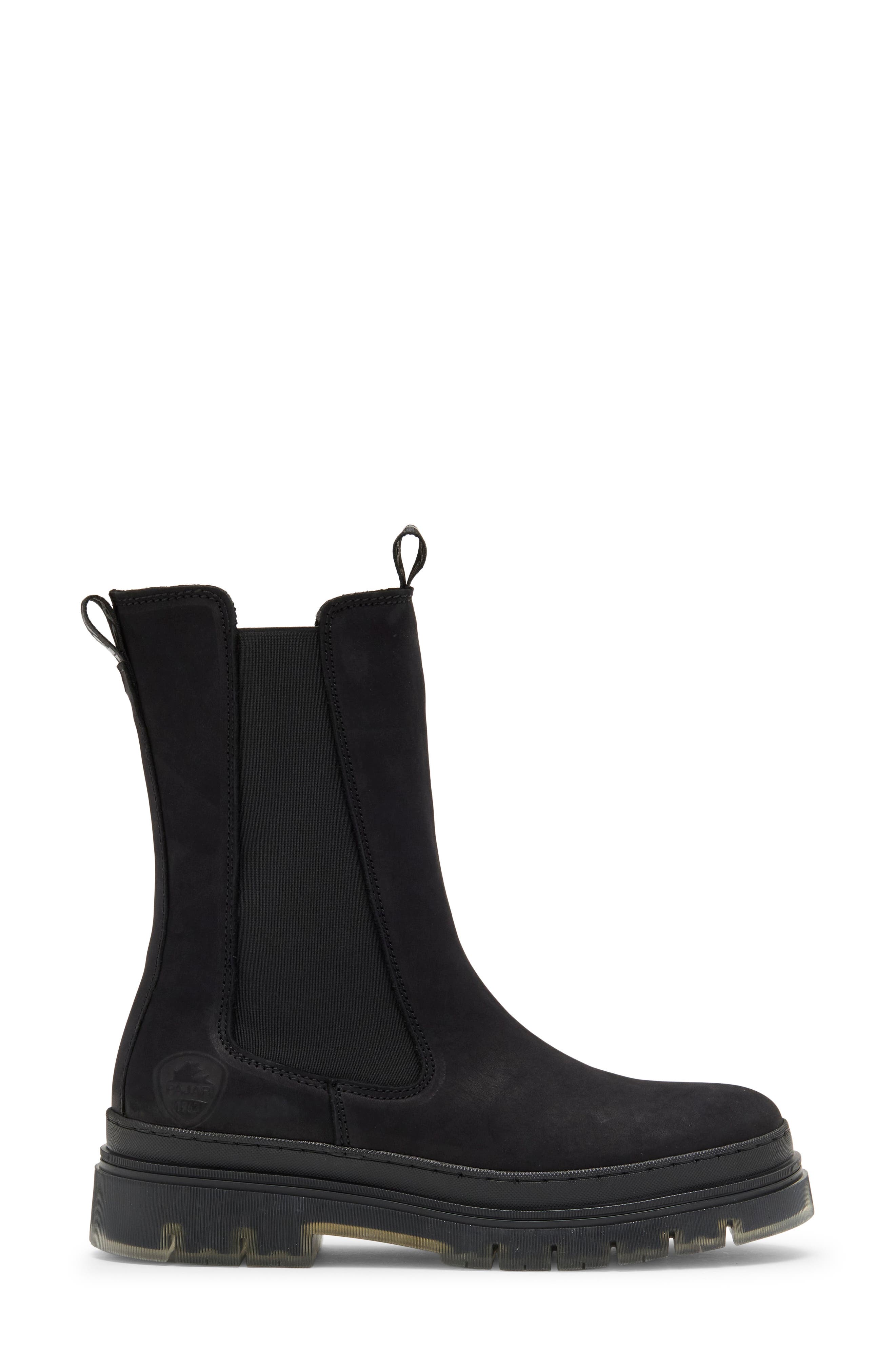 Mariana Leather Chelsea Boot, Alternate, color, BLACK