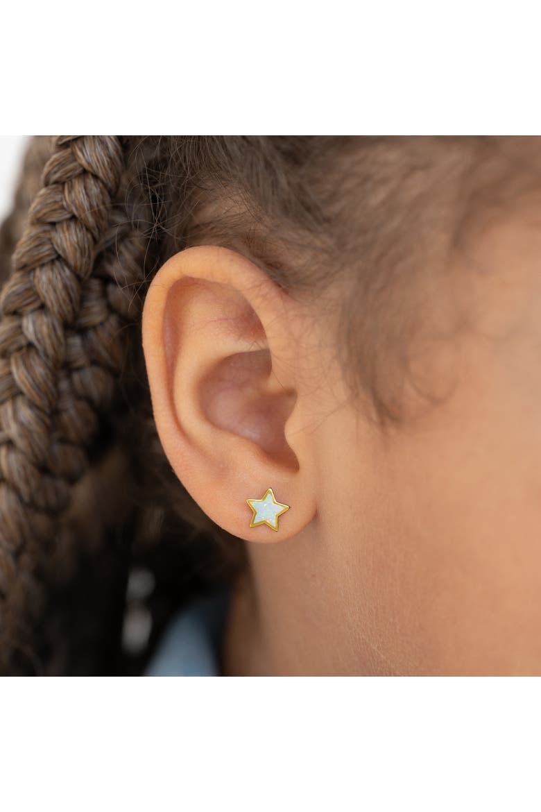 Opalescent Star Earrings, Alternate, color, Opal