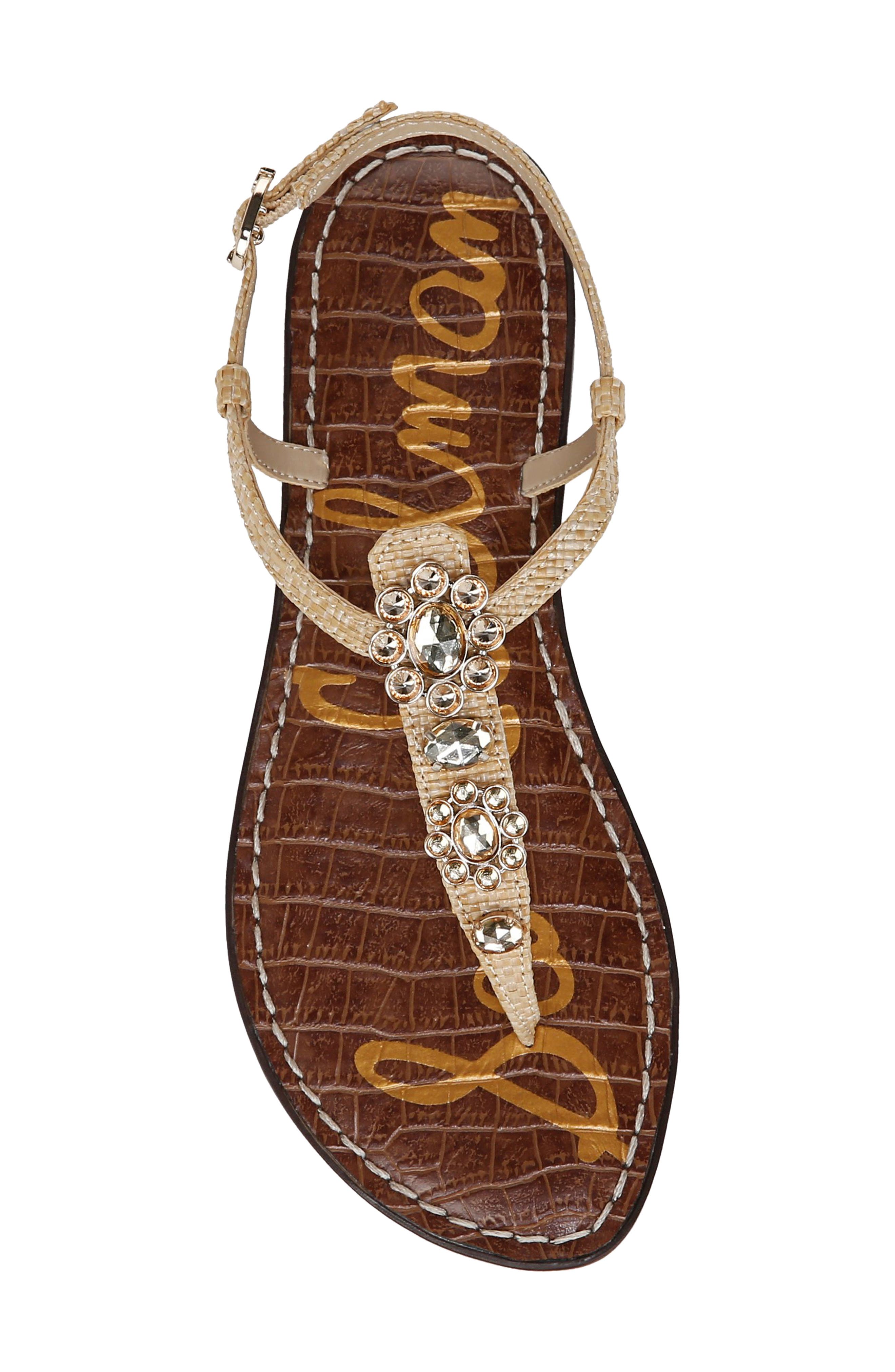 Gigi Ray Ankle Strap Sandal, Alternate, color, BLEACHED BEECHWOOD