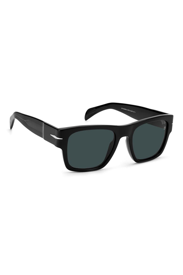 52mm Rectangular Sunglasses, Alternate, color, BLACK