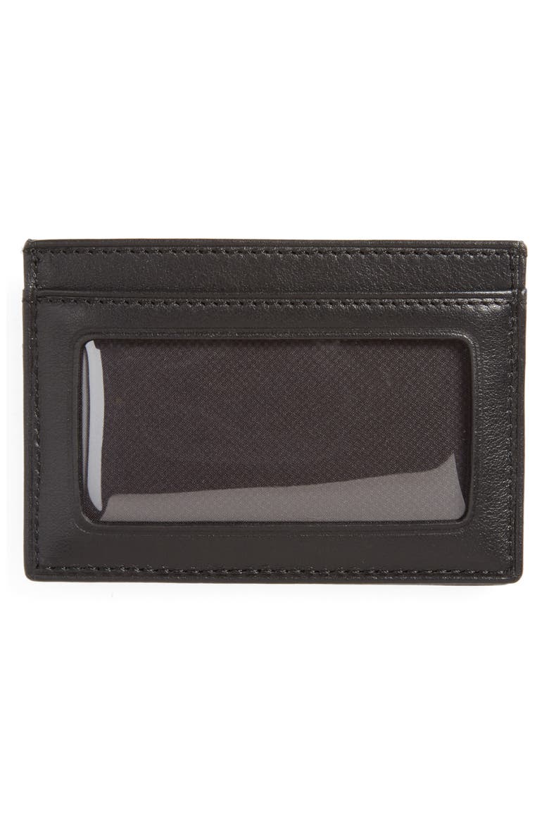 Delta ID Lock™ Shielded Slim Card Case & ID Wallet, Alternate, color, BLACK