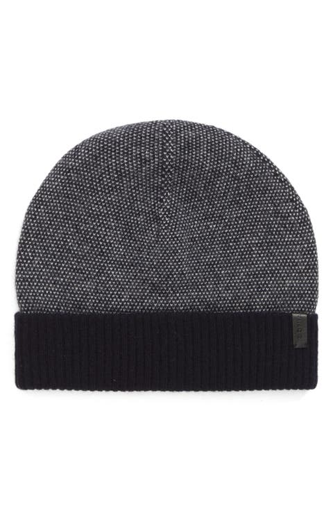 Birdseye Cashmere Cuff Beanie