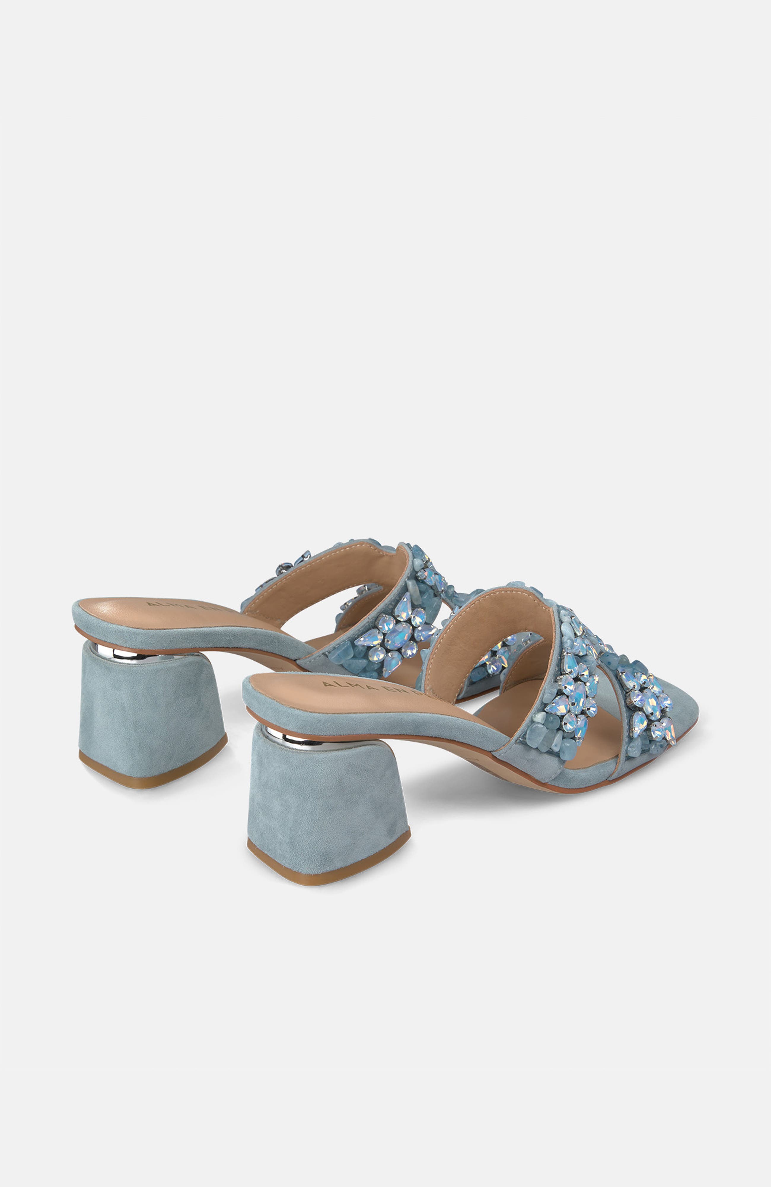 Mule Heel, Alternate, color, Blue
